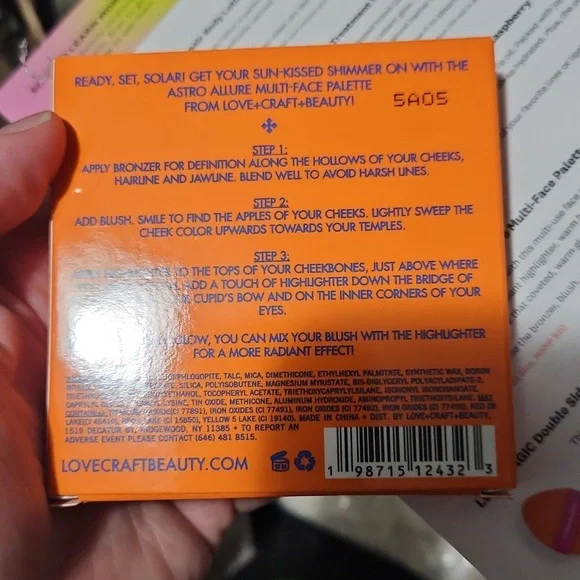 3/$15 SALE 👑 NWT LOVE CRAFT BEAUTY FACE PALETTE - Picture 3 of 5